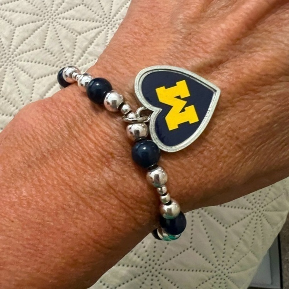 Victoria Leland Designs, University of Michigan, Team fan Bracelet